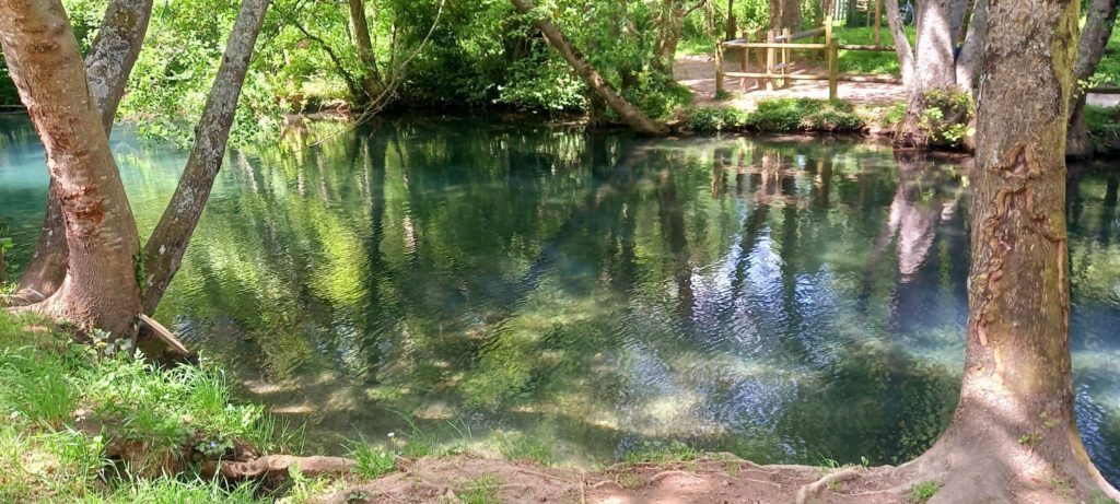 Eaux bleues de Tavers (rivière des fontenils)
