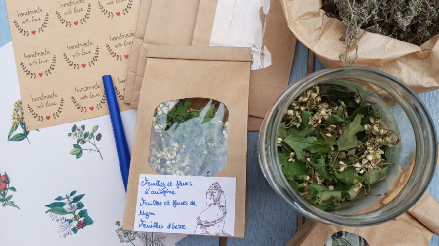 NOUVEAU – Des plantes séchées locales et de saison en sachets… Dans le Loiret